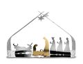 Alessi Nativity Scene Bark Stainless Steel - BM09 - 10 cm - by Michel Boucquillon &amp; Donia Maaoui