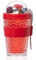 Sareva Breakfast Container 2 Go Red with Spoon
