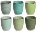 Cookinglife Coffee Cups Summer Green 160 ml - 6 Pieces