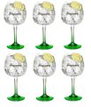 Tanqueray Gin Tonic Glasses Green - 6 Pieces