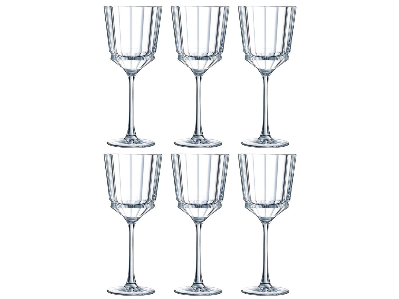 Cristal d'Arques Macassar White Wine Glass, Set of 4