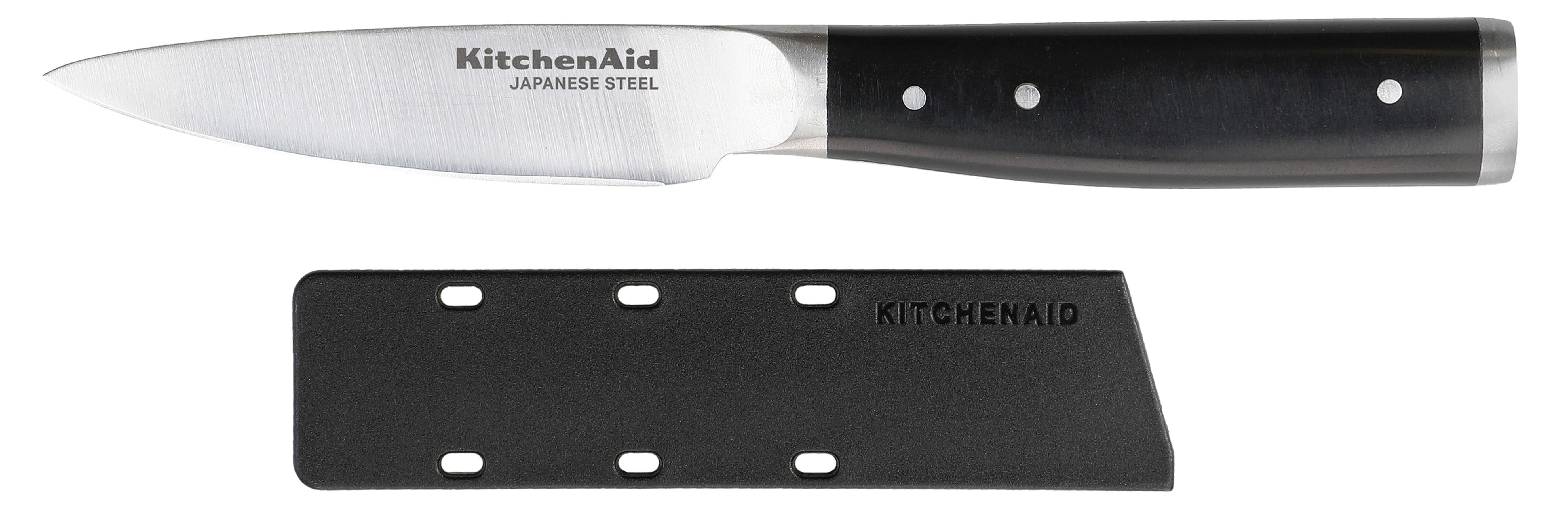 KitchenAid 12-piece Japanese steel knife block set , White