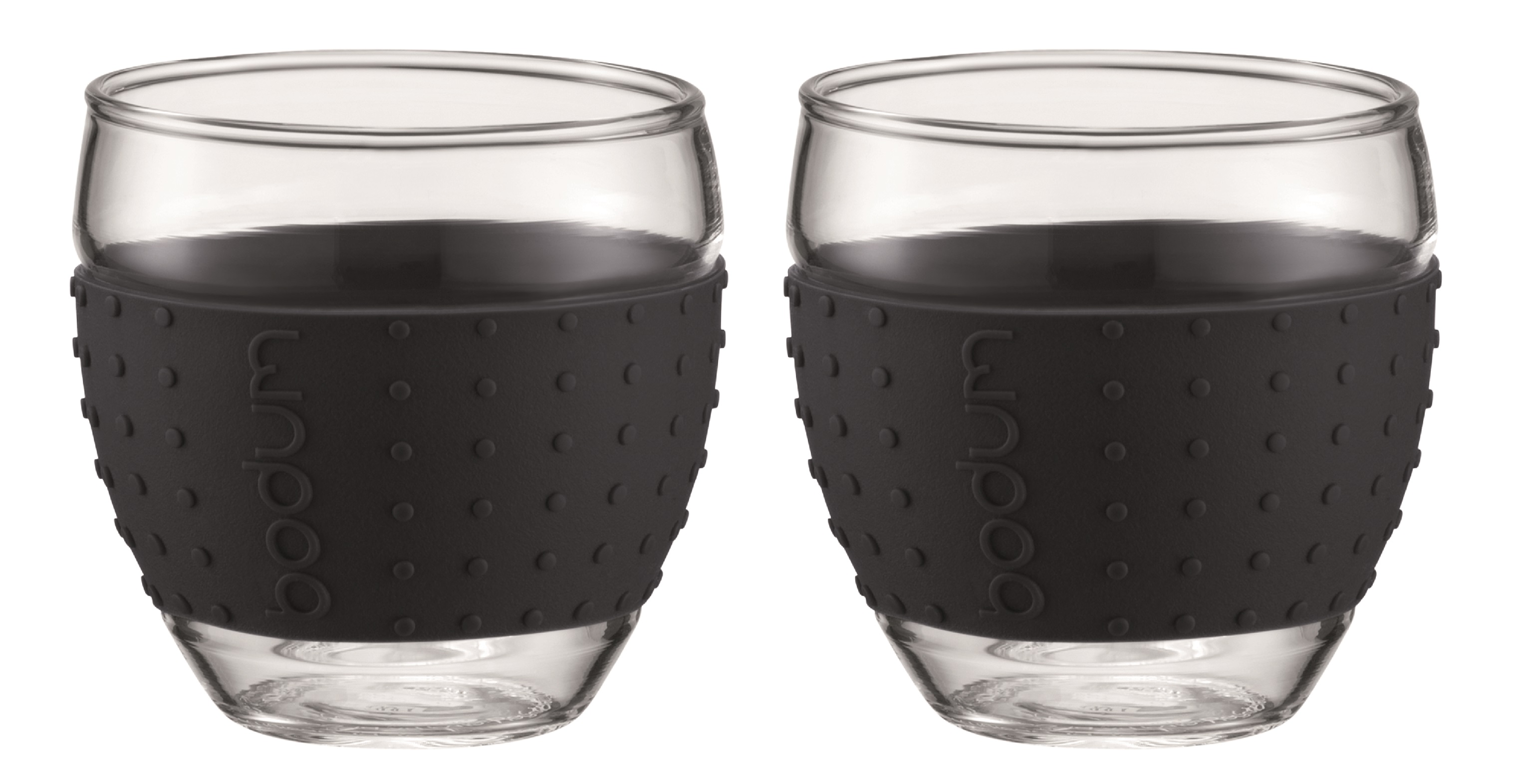 Afhaalmaaltijd Vervreemding Verschrikkelijk Bodum Glasses Pavina with Silicone Sleeve Black 35 cl - Set of 2 | Buy now  at Cookinglife