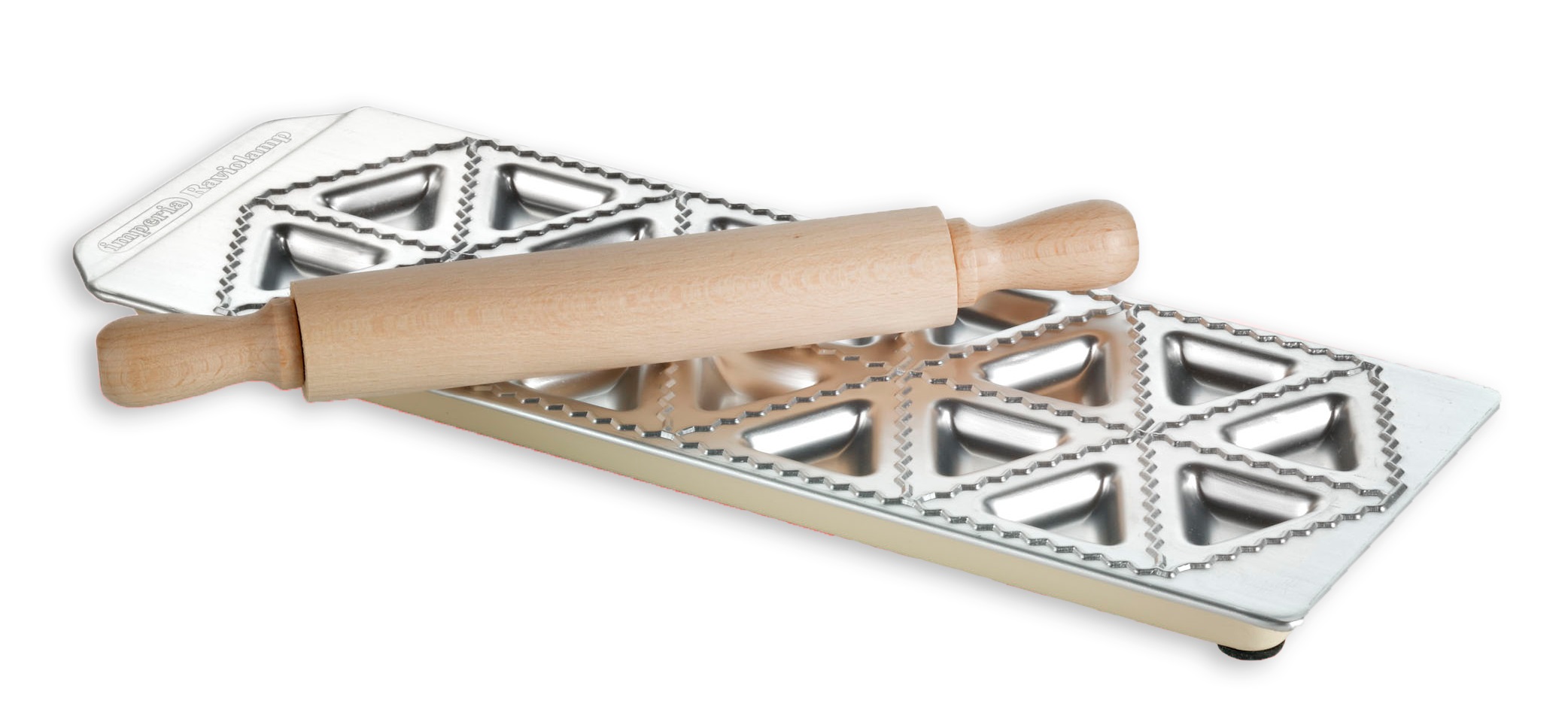 Imperia Ravioli Maker / Ravioli Mould with Rolling Pin   18 Sections