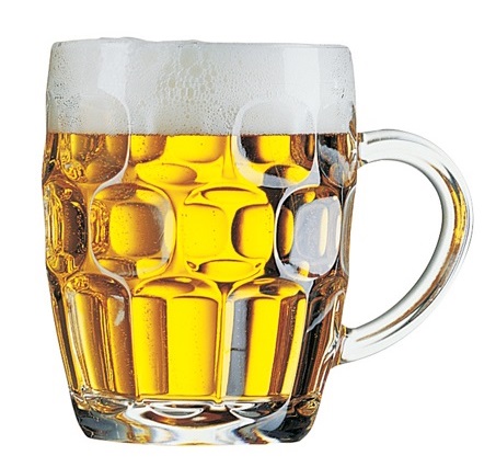 20 Ounce Heavy British Pub Dimple Beer Mug with Handle BothEarn Beer Glass BE023 Drinking Glass for Beer Lover 
