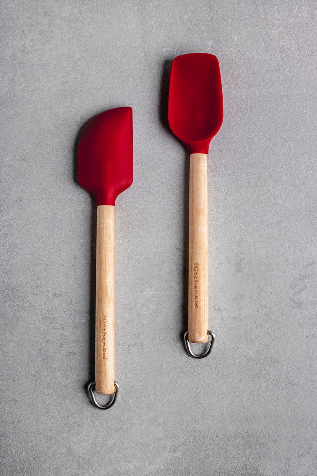 KitchenAid Spatula Set Core Emperor Red Birchwood 3-Piece