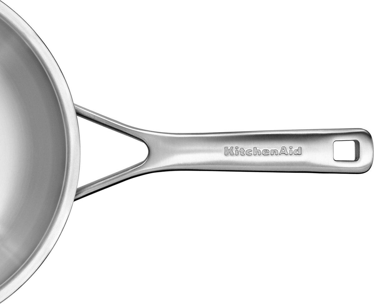 KitchenAid Skillet Multi-Ply Stainless Steel - ø 24 cm / 3.1 Liter -  without non-stick coating
