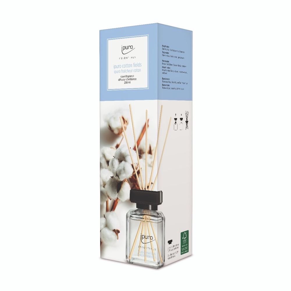 Ipuro Fragrance Sticks Essentials Cotton Fields 200 ml