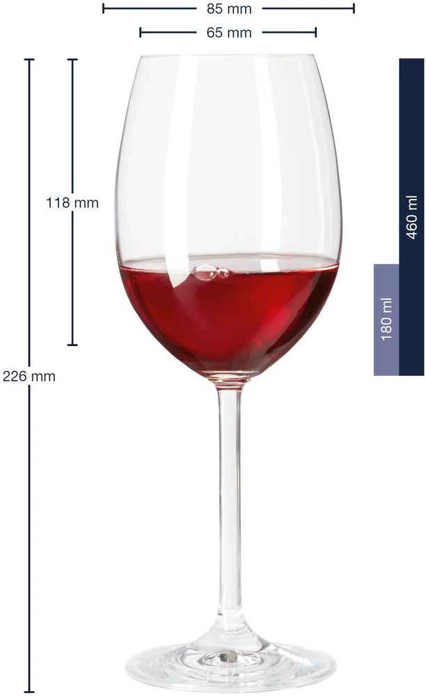 Leonardo Red Wine Glass - Chateau Series - 510ml - Teqton Shockproof  Technology