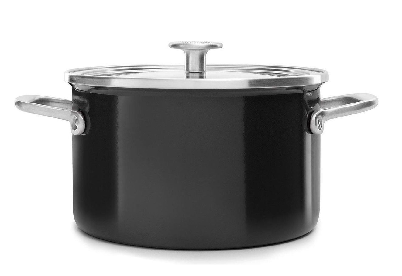 KitchenAid Cooking Pot Steel Core Enameled Onyx Black - ø 24 cm / 6 Liter
