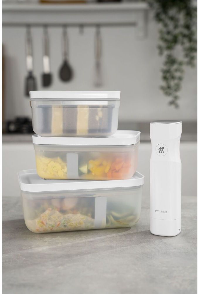 ZWILLING Fresh & Save L / 2-pc Large Vacuum Container, glass, grey