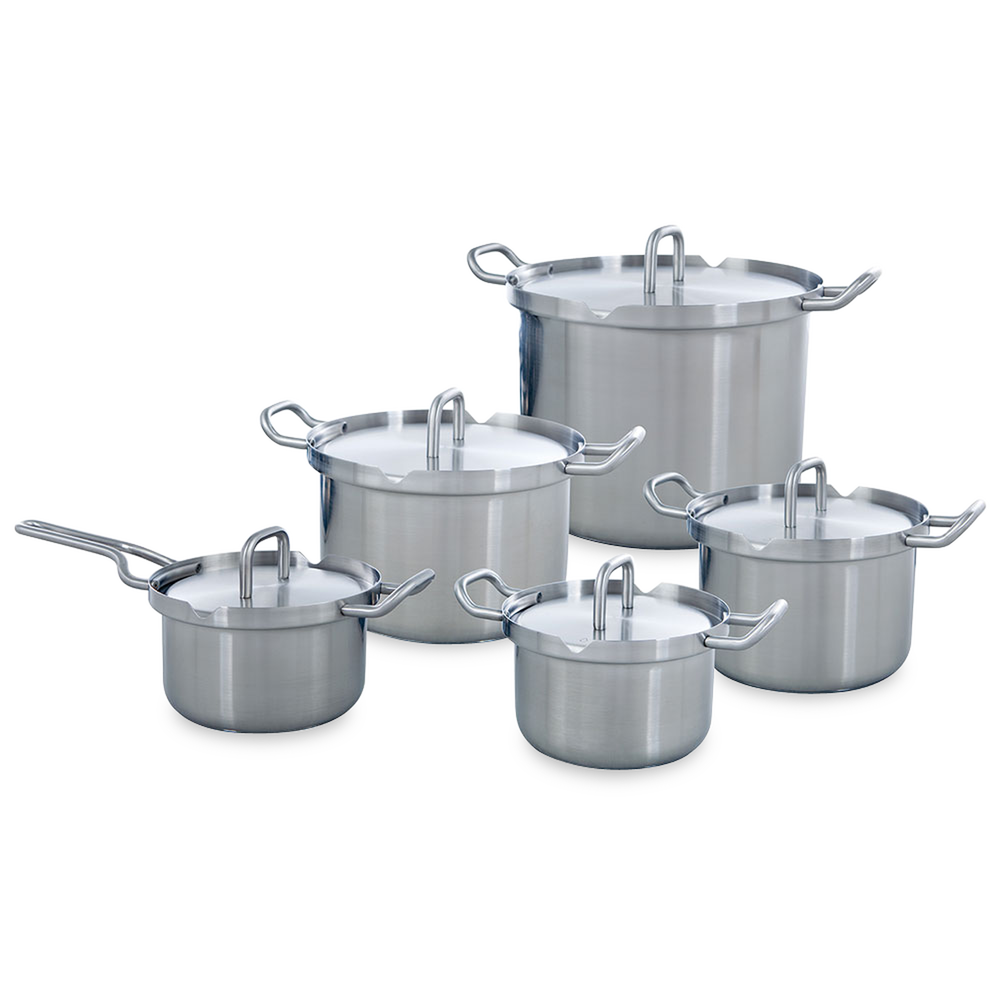 BK Pan Set Master Stainless Steel 5-Piece | now Cookinglife