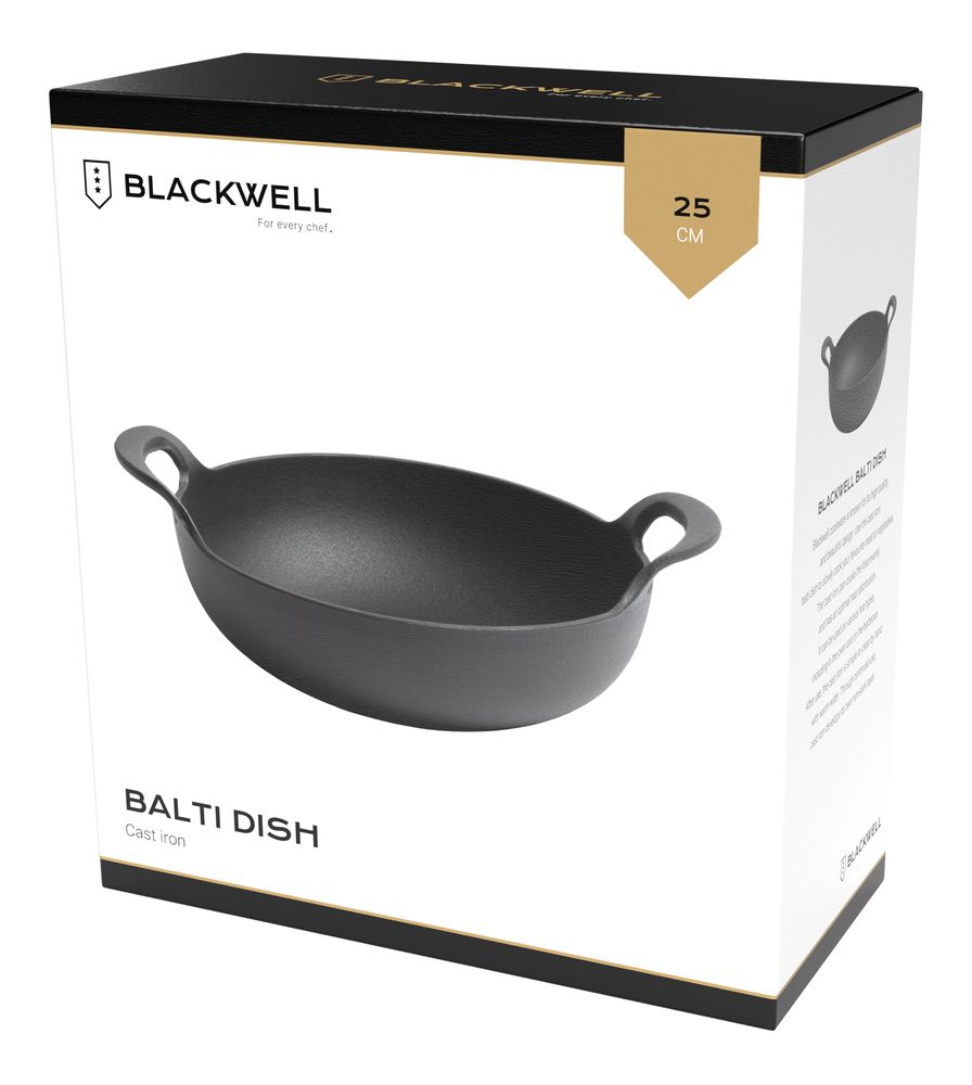 Blackwell Balti Dish Cast Iron Black - ø 25 cm / 2.7 Liter