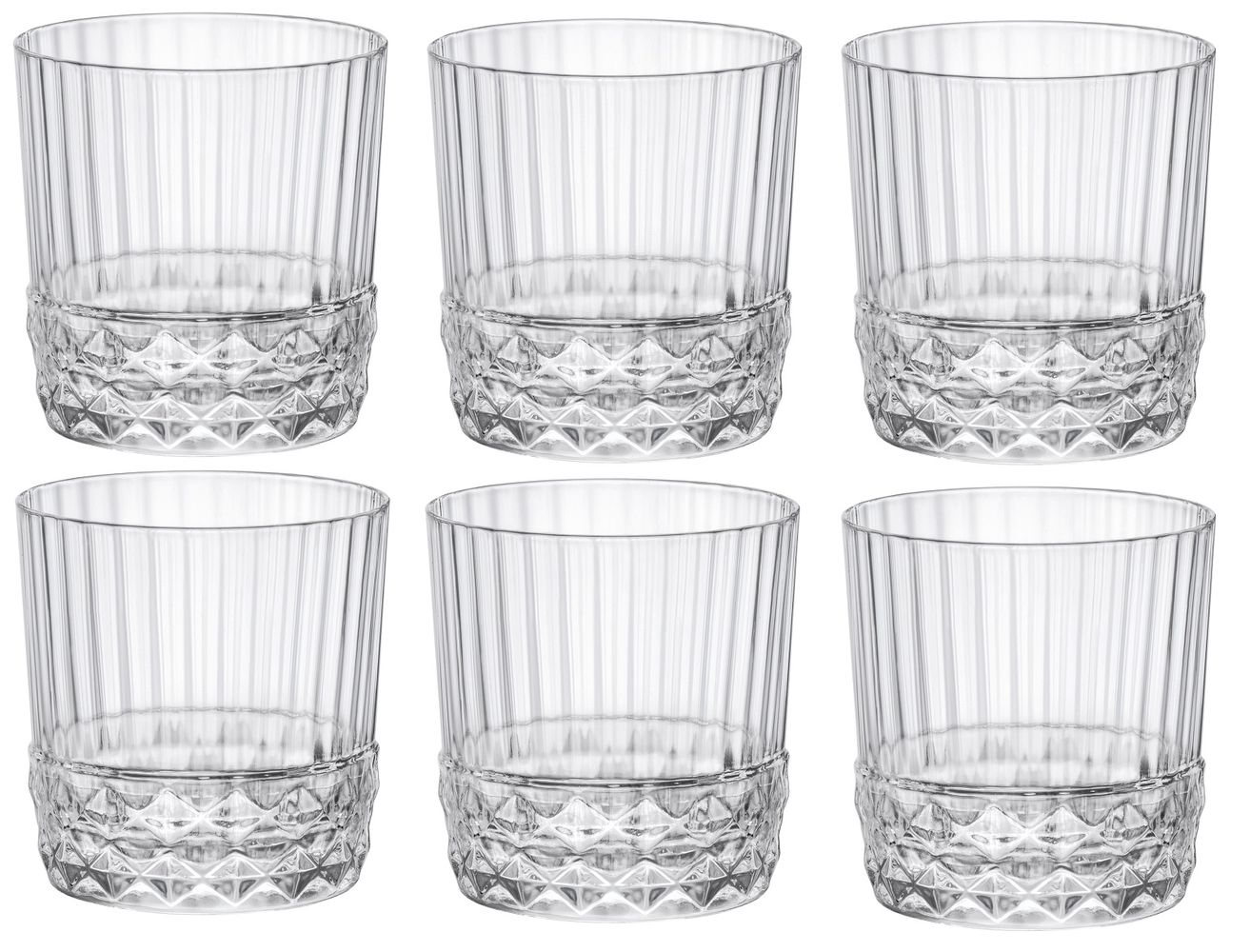 Bormioli Rocco Cocktail Glasses from Italy, Set of 4, 4 Styles on