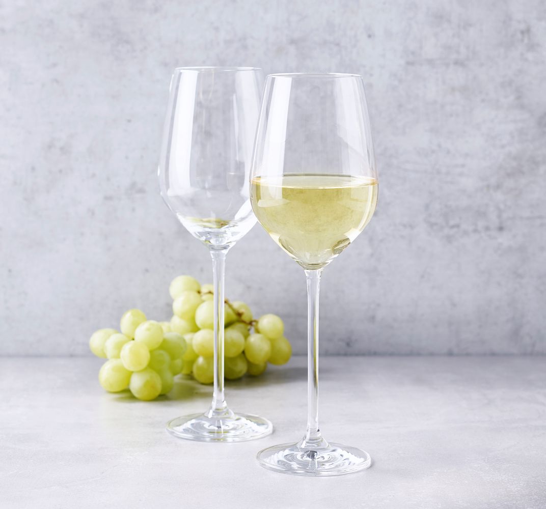 Keltum Lead-Free Crystal White Wine Glasses, Set of 2