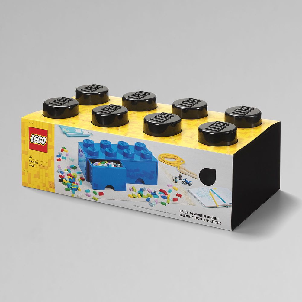 Lego - Brick Drawer 8 Storage Box, Black