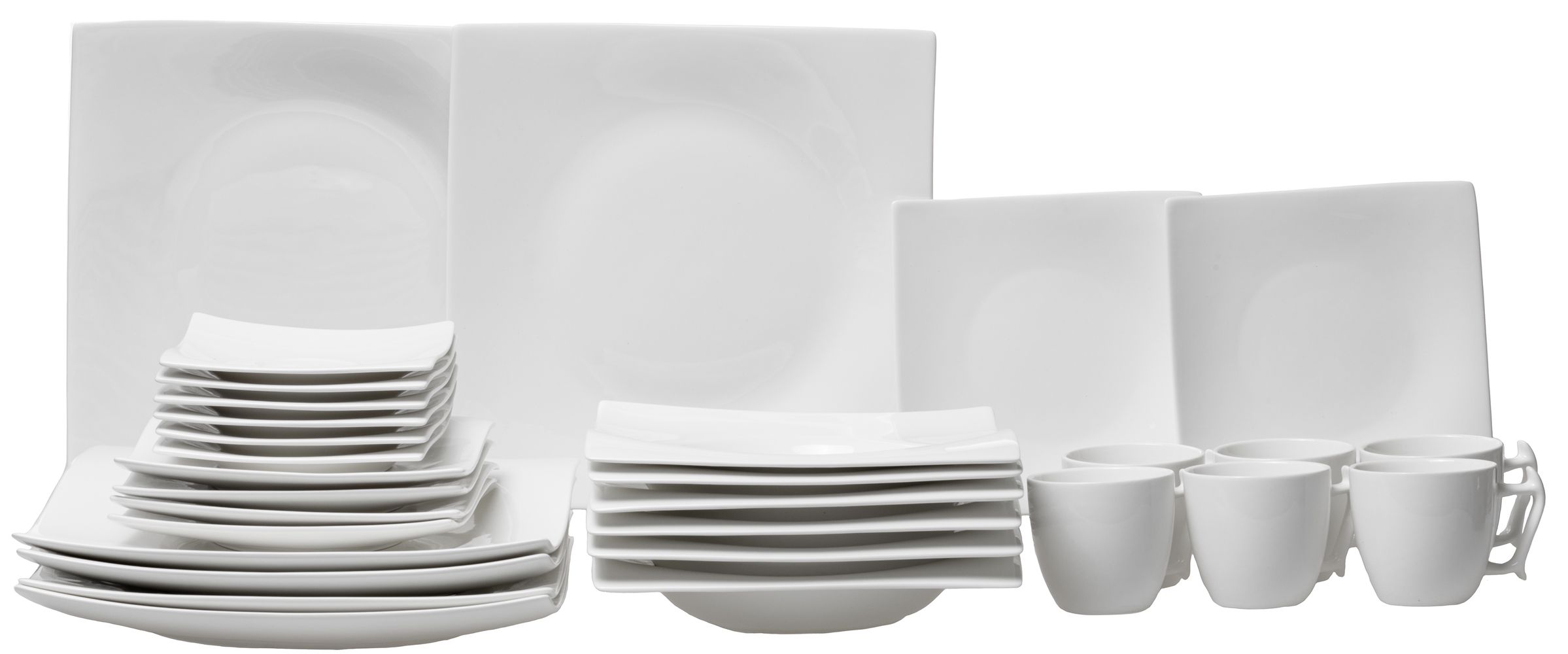 6x ENGLISH DINNER 6 Piece Ceramic Porcelain Dining Dinner SOUP bowls 22cm