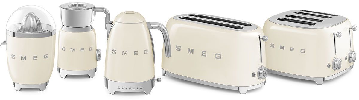 SMEG Grille-pain 50's Style TSF02CREU Crème