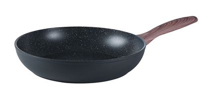 Frying pan with ceramic non-stick coating