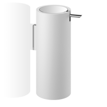 Decor Walther Stone Wall Mounted Soap Dispenser - White/Chrome