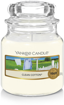 Yankee Candle Small Clean Cotton - 9 cm / ø 6 cm