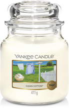 Yankee Candle Medium Clean Cotton - 13 cm / ø 11 cm