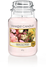 Yankee Candle Large Fresh Cut Roses - 17 cm / ø 11 cm