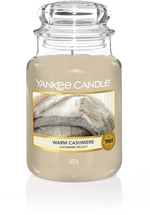 Yankee Candle Large Warm Cashmere - 17 cm / ø 11 cm