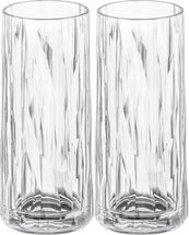 Koziol Long Drink Glasses / Cocktail Glasses - unbreakable - Superglass - 250 ml - 2 Pieces