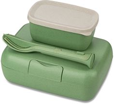 Koziol Lunchbox with Cutlery Set Candy Green