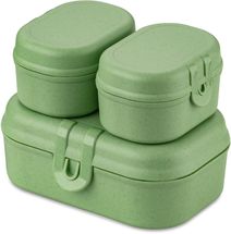 Koziol Lunch Box Set - Pascal - Green - Set of 3