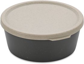 Koziol Food Storage Container/ Bowl with Lid- Connect - Grey - 16 x 16 x 7 cm / 890 ml