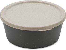 Koziol Food Storage Container/ Small Bowl with lid - Connect - Grey - 13 x 13 x 5 cm / - 400 ml