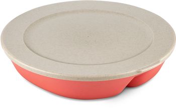 Koziol Divider Plate - with lid - Connect - Pink - ø 25 cm / 1.5 L