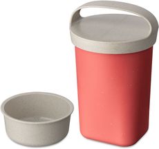 Koziol Snackpot with insert + lid - Buddy - Pink - 700 ml