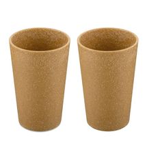 Koziol Cup Connect Brown 350 ml - Set of 2