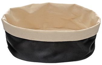 Paderno Bread Basket Beige/Black 25x18 cm