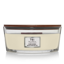WoodWick Scented Candle Ellipse Island Coconut - 9 cm / 19 cm