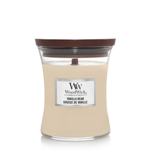 WoodWick Scented Candle Medium Vanilla Bean - 11 cm / ø 10 cm
