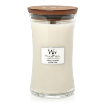 WoodWick Scented Candle Large Smoked Jasmine - 18 cm / ø 10 cm