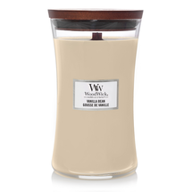 WoodWick Scented Candle Large Vanilla Bean - 18 cm / ø 10 cm