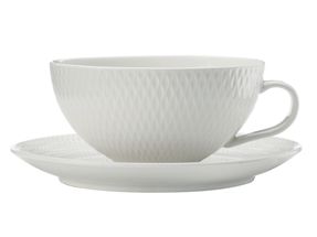 Maxwell &amp; Williams Tea Cup and Saucer Diamonds Round 250 ml