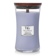WoodWick Scented Candle Large Lavender Spa - 18 cm / ø 10 cm
