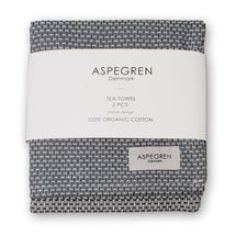 Aspegren Tea Towel Waffle Dark Grey 70 x 50 cm - Set of 2