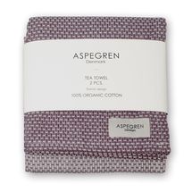 Aspegren Tea Towel Waffle Plum Wine 70 x 50 cm - Set of 2