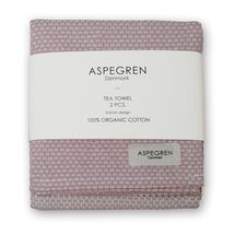 Aspegren Tea Towel Waffle Wood Rose 70 x 50 cm - 2 Pieces