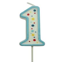 PME Birthday Candle Blue Number 1