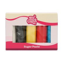 FunCakes Sugar Paste Multipack Primary Colours 5 x 100 grams