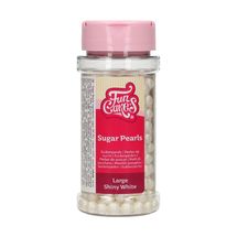 FunCakes sugar pearls 7mm White Gloss 80 grams