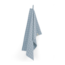 Walra Tea Towel Blocks Denim Blue Cubes - 50 x 70 cm